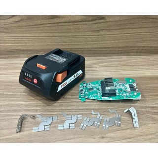 Vỏ mạch pin AEG - RidGid 18V 5.0Ah Li-ion, Led báo pin và nhận sạc zin.