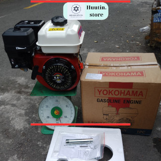 Máy nổ động cơ xăng yokohama 6,5hp cốt thẳng, 6,6hp cốt xéo, 7,5hp cốt xéo.