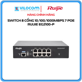 Bộ Chuyển Mạch 8 Cổng x7 POE 1000BASE-T Smart Gateway RUIJIE RG-EG2100-P V2 - Hàng