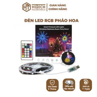 Đèn Led RGB Pháo Hoa 16 Màu Cảm Biến Âm Thanh Có Remote Điều Khiển, Kết Nối APP Điện Thoại, Trang Trí Phòng,Tết- HITECH