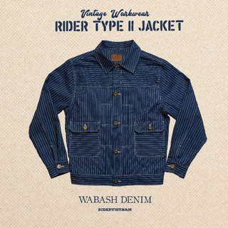 Áo khoác Denim Rider Type II Jacket - Phong cách workwear