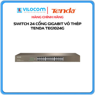 Bộ chia tín hiệu để bàn tenda teg1024g-24 cổng 10/100/1000mbps vỏ thép - hàng chính hãng
