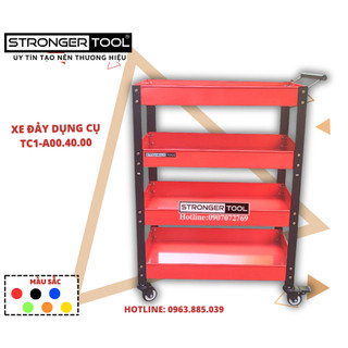 Xe đẩy dụng cụ, tủ đồ nghề 4 tầng Stronger Tool
