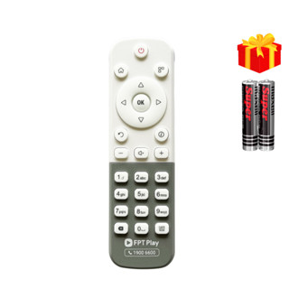 Remote điều khiển đầu FPT Play Box Mã 02, FX6-2ND, Remote truyền hình FPT - Tặng kèm pin - GDCT
