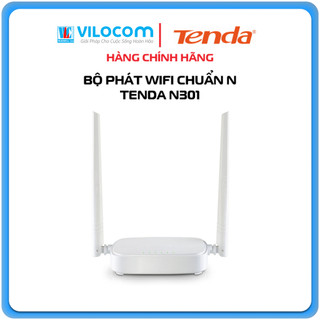 Thiết bị phát sóng WIFI 2 anten tốc độ 300M TENDA N301 , tem phân phối Microsun và ADNT