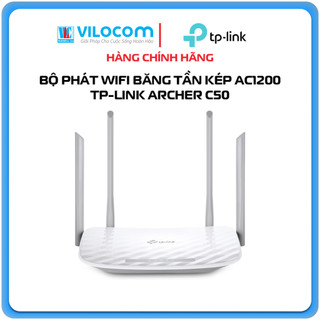 Router băng tần kép Wi-Fi AC1200 Archer C50 - Hàng Chính Hãng