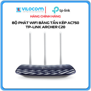 Router WIFI Băng Tần Kép Wi-Fi AC750 - Archer C20 - Hàng Chính Hãng