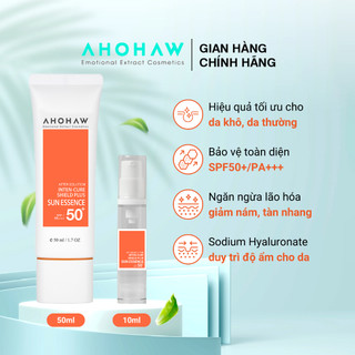  Tinh Chất Chống Nắng Phổ Rộng SPF50/PA+++ AHOHAW Shield Plus Sun Essence 10ml - Dành Cho Da Khô