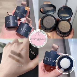 Phấn phủ chân tóc bạc che khuyết điểm tóc Sweet Mint kèm gương, Phấn che hói dậm chân tóc chống nước lâu trôi