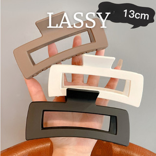  Kẹp tóc càng cua LASSY cặp tóc càng cua size lớn 13 cm hình vuông   C503   
