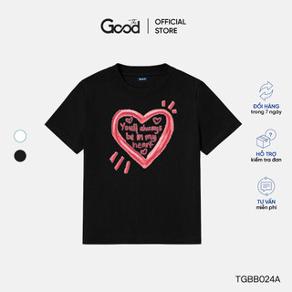 Áo Phông Nữ "True Love Baby Tee" THE GOOD Form Baby Tee, Áo Thun Nữ In Họa Tiết Hoa Lá Chất Cotton Co Giãn