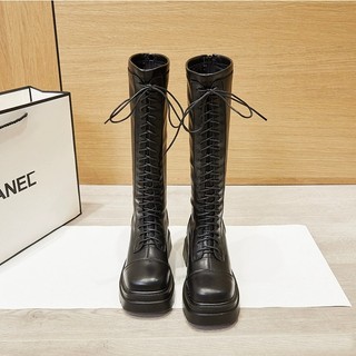 Stringie knee boots - Boots da bò nữ (genuine leather)