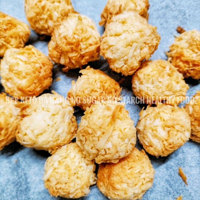 [KETO] BÁNH COOKIE DỪA SẤY GIÒN CHUẨN KETO KHÔNG TINH BỘT, KHÔNG ĐƯỜNG
