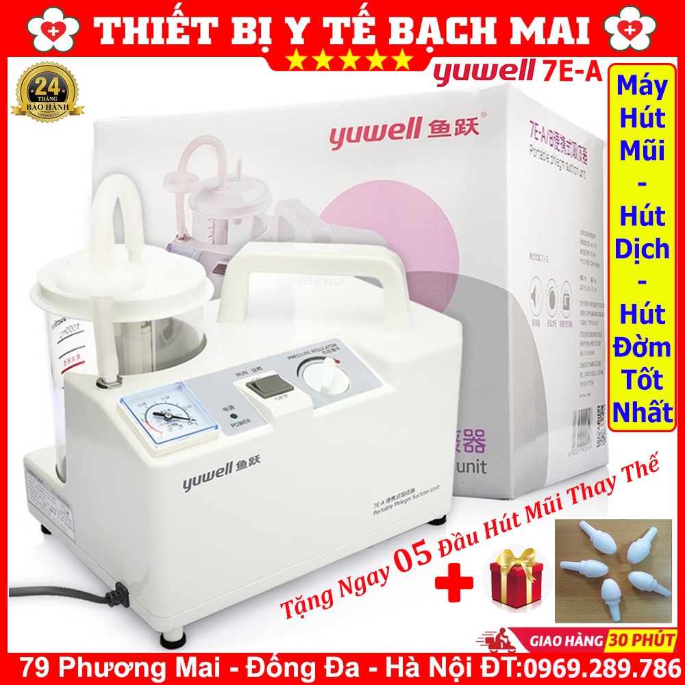 Máy Hút Mũi - Máy Hút Dịch 1 Bình Yuwell 7E-A