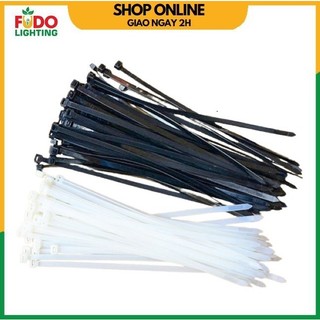 Dây rút nhựa bịch 100 sợi màu trắng, đen đủ size