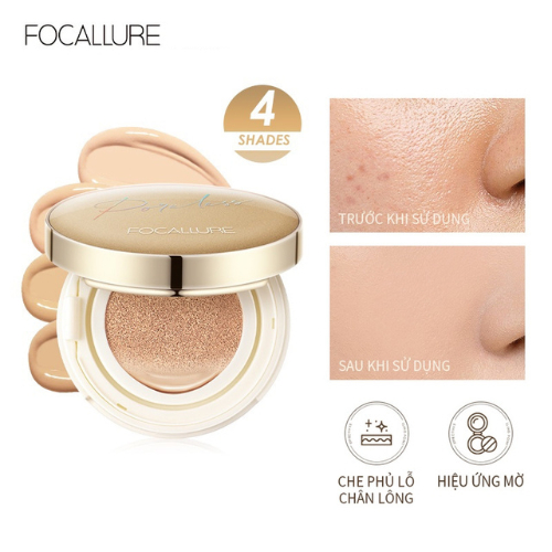 FOCALLURE Phấn nước Cushion BB chống thấm nước lâu trôi 12g