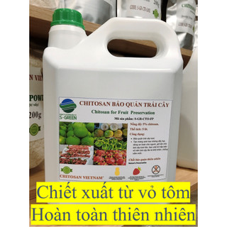 Chitosan bảo quản trái cây , hoàn toàn từ thiên nhiên, dùng cho trái cây xuất khẩu hoặc cửa hàng nông sản Organic.