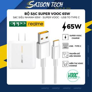 Bộ Củ Cáp Sạc Nhanh Super Vooc 65W 67W 80W Oppo, Dây Cáp Sạc Vooc Type C, Cam Kết Kích Sạc Nhanh Super Vooc