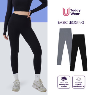Quần tập gym yoga thể thao nữ Basic Legging co giãn cực tốt Today U Wear