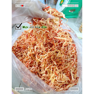 1kg Khô mực hấp nước dừa xé sợi loại ngon