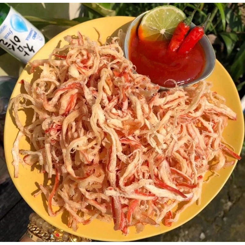 1kg Khô mực hấp nước dừa xé sợi loại ngon