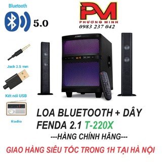 Loa Soundbar cao cấp Fenda T-220X (cổng Quang /USB/thẻ nhớ/Bluetooth/điều khiển)_ Hàng chính hãng bảo hành 12 tháng