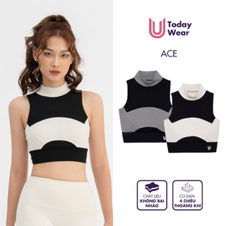 Áo tập bra gym yoga thể thao nữ Ace không tay màu trơn Today U Wear
