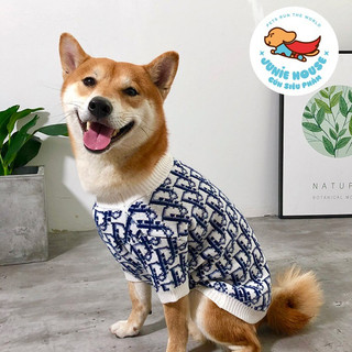 Áo len hoạ tiết chữ D sang chảnh cho chó mèo (có size lớn)
