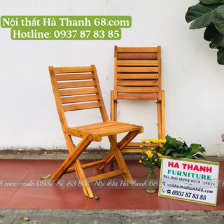 Ghế cafe mini- Ghế ban công gỗ tràm gấp gọn. Giá rẻ.