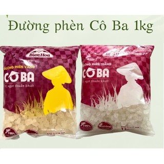 Đường phèn vàng / đường phèn trắng cô ba biên hoà túi 1kg