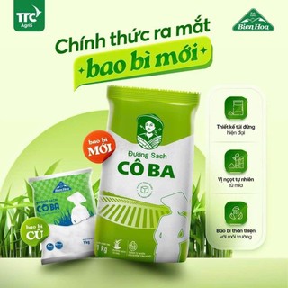 Đường trắng Cô Ba Biên Hòa gói 1kg - Bao Bì mới