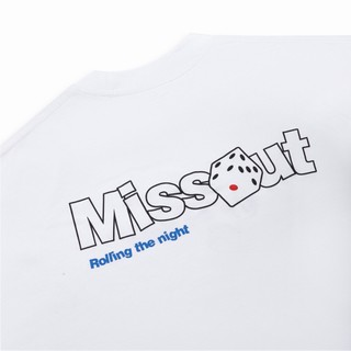 Áo Thun Rolling Tee Missout - Black/White