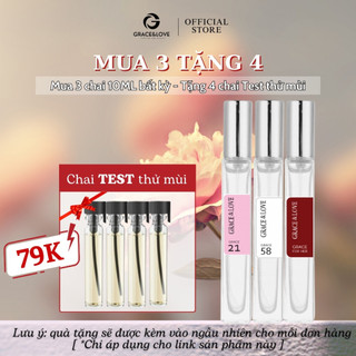  Nước hoa nữ thơm lâu Grace And Love Tinh dầu thơm nước hoa nam nữ thơm lâu hương ngọt body mist set nước hoa unisex 