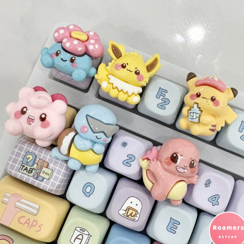 Keycap Pokemon Mẫu Mới Nút Bàn Phím Cơ
