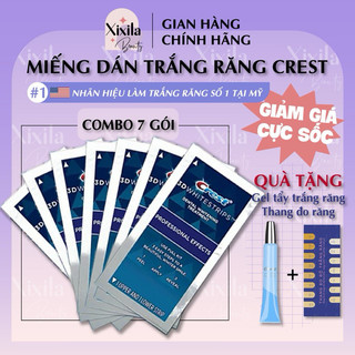 COMBO 7 ngày - Miếng dán trắng răng Crest 3D White chính hãng