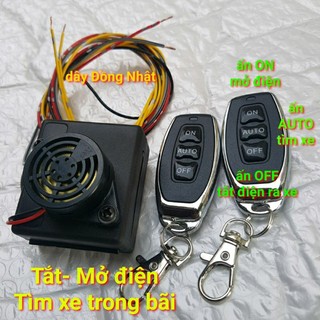 Tìm xe trong bãi siêu bền Bảo hành 12 tháng Khóa chống trộm Tắt Mở khóa điện cho xe máy