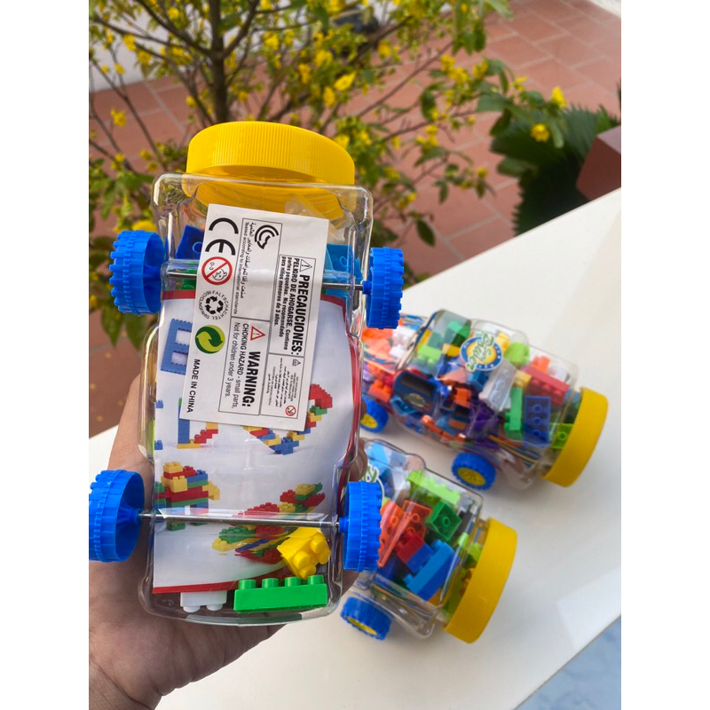 Xe Đồ Chơi Đa Năng Xếp Hình Lego Nhựa ABS An Toàn Cho Bé