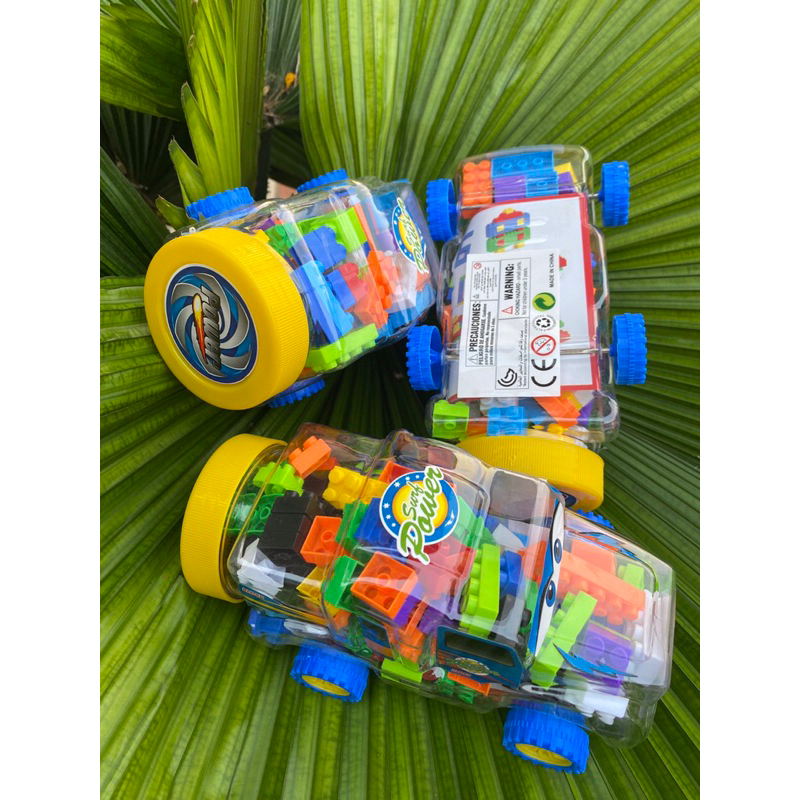 Xe Đồ Chơi Đa Năng Xếp Hình Lego Nhựa ABS An Toàn Cho Bé