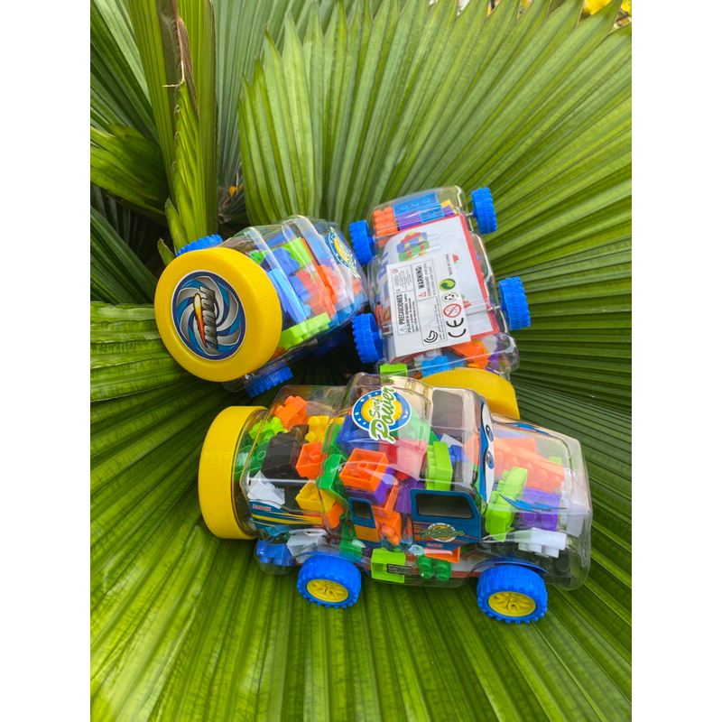 Xe Đồ Chơi Đa Năng Xếp Hình Lego Nhựa ABS An Toàn Cho Bé