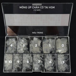 móng úp chân hsm phom chuẩn hộp 500 móng