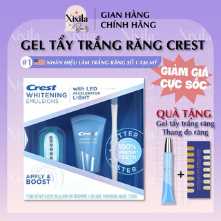 GEL tẩy trắng răng Crest Whitening Emulsions Leave-on Teeth Whitening with Wand Applicator