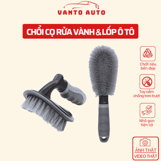 Combo Chổi Cọ Rửa Vành Và Lốp Xe Ô Tô Chuyên Dụng
