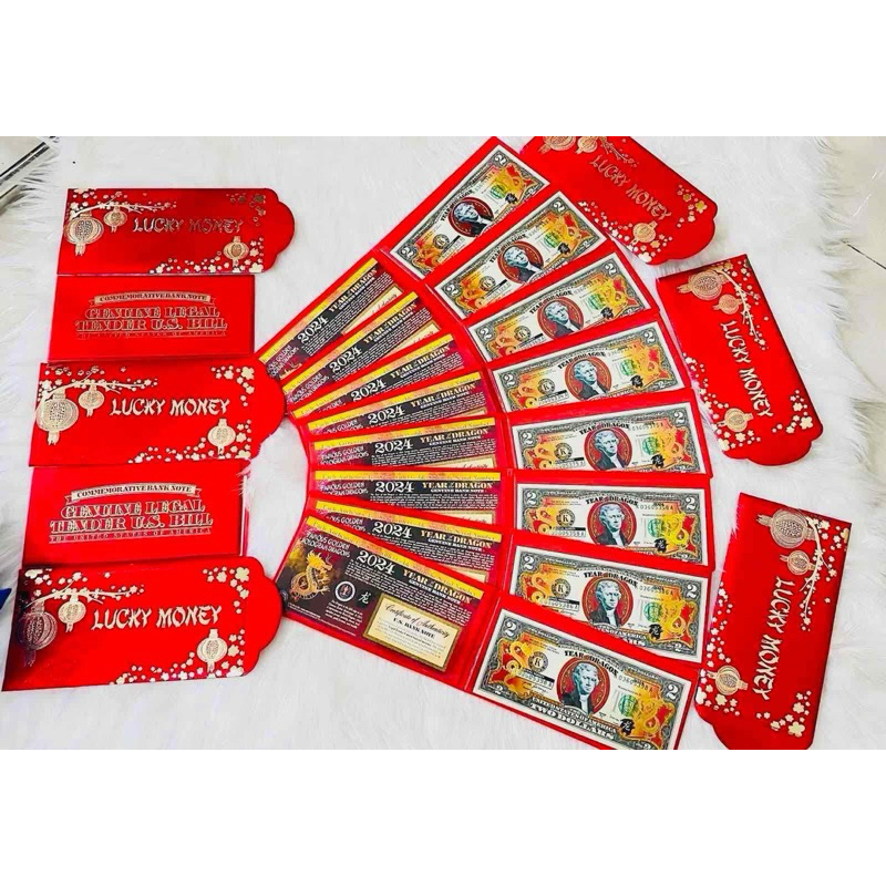 tờ 2 đô 2 usd mới may mắn lucky money nguyễn gia group cao đạt q5