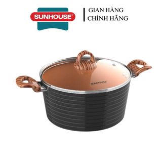 Nồi lẻ Ceramic Sunhouse SHG2018MCA size 18cm đun nấu trên mọi loại bếp