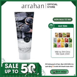  Sữa Rửa Mặt 3W Clinic Charcoal Hàn Quốc