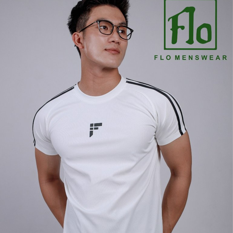 Áo thun body Flo V8 doffy nam thun gân co giãn họa tiết in thoáng mát
