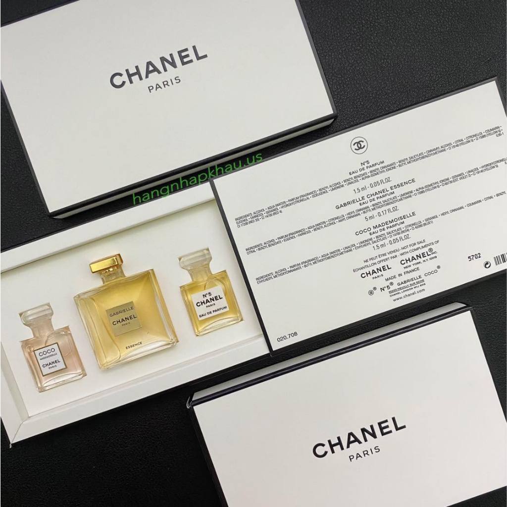 Gift set nước hoa Chanel mini (3pcs) - MADE IN FRANCE.