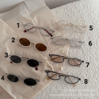 KM1- Kính mắt gọng kim loại đính viền siêu đẹp cho bé gái