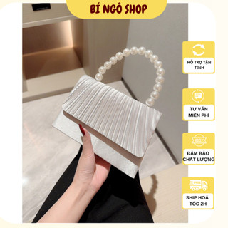 Túi xách nữ xinh dáng cầm tay phù hợp đi tiệc tùng nổi bật BÍ NGÔ