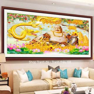 Tranh đính đá Phật Di Lặc Phát Tài Phát Lộc - Tranh chưa đính đá